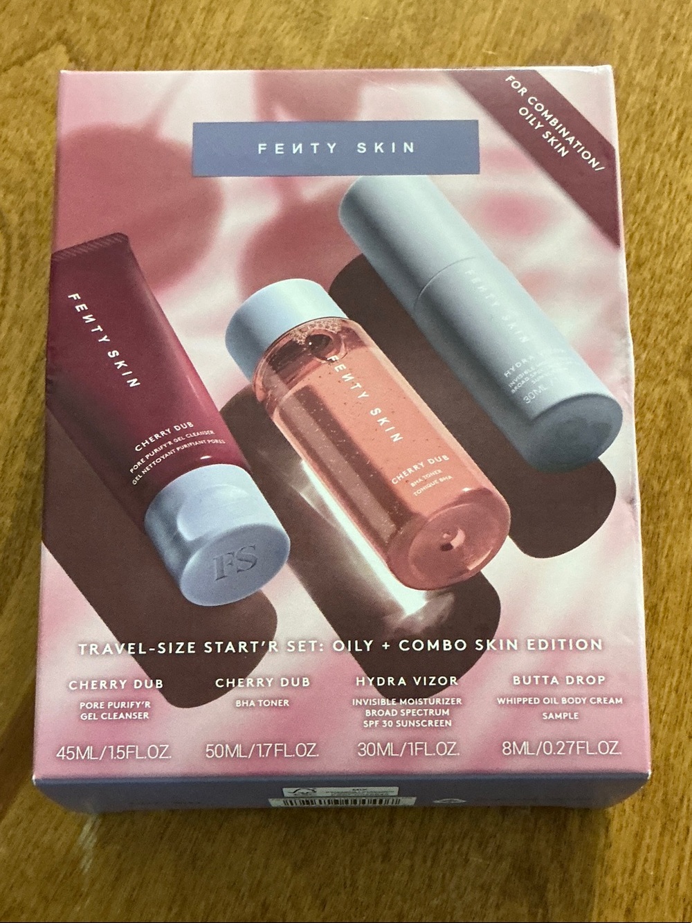 NIB Fenty Skin Travel-Size Start’r Set Oily + Combo Skin Edition Mini Kit